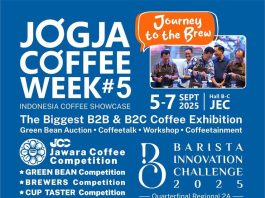 Jogja Coffee Week #5: Journey to the Brew, Pameran Kopi Terbesar 2025 di Yogyakarta (5-7 September 2025)