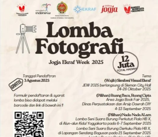 Lomba Fotografi Jogja Ekraf Week 2025 (24–26 Oktober 2025)