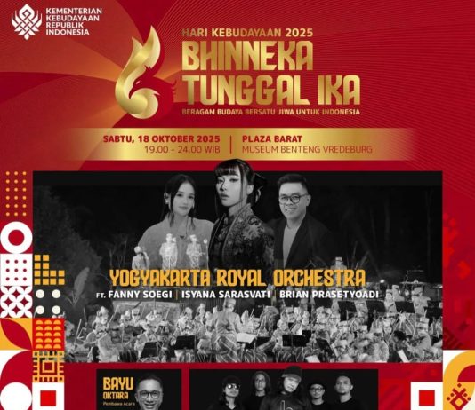 Hari Kebudayaan 2025: Bhinneka Tunggal Ika Hadir di Yogyakarta, Meriahkan Malam Budaya di Museum Benteng Vredeburg (18 Oktober 2025)