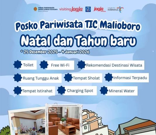 Posko Pariwisata TIC Malioboro Hadir Selama Natal & Tahun Baru!
